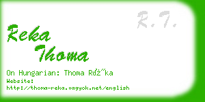 reka thoma business card